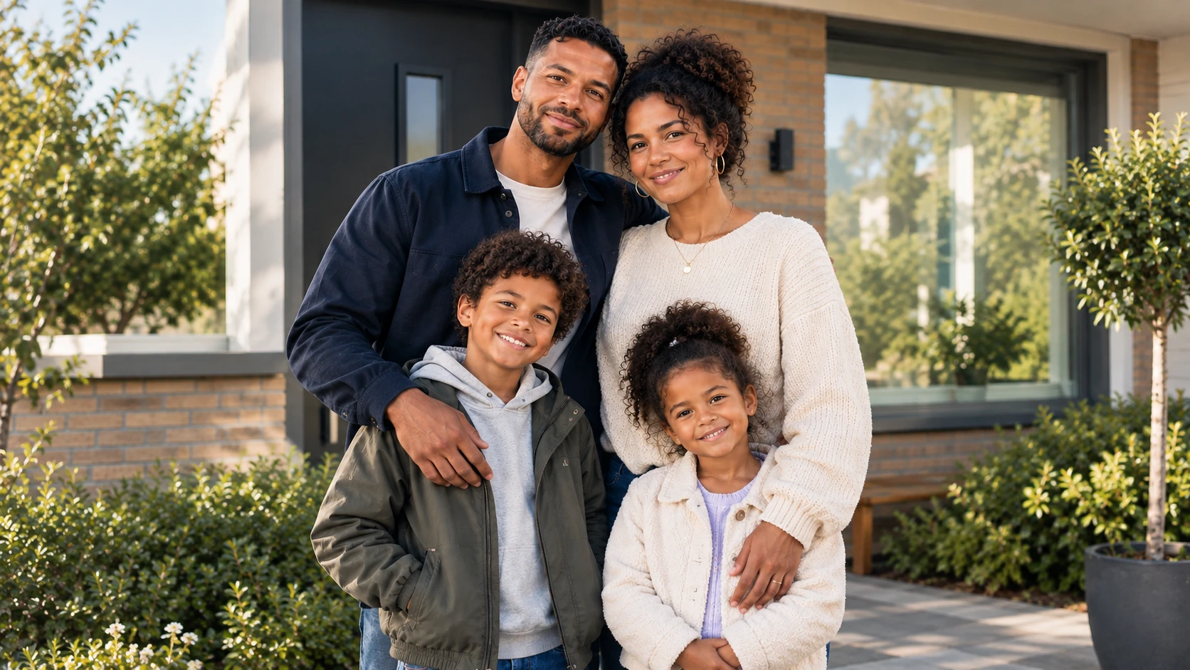 Nadia en Jermain met 2 kinderen en koophuis.